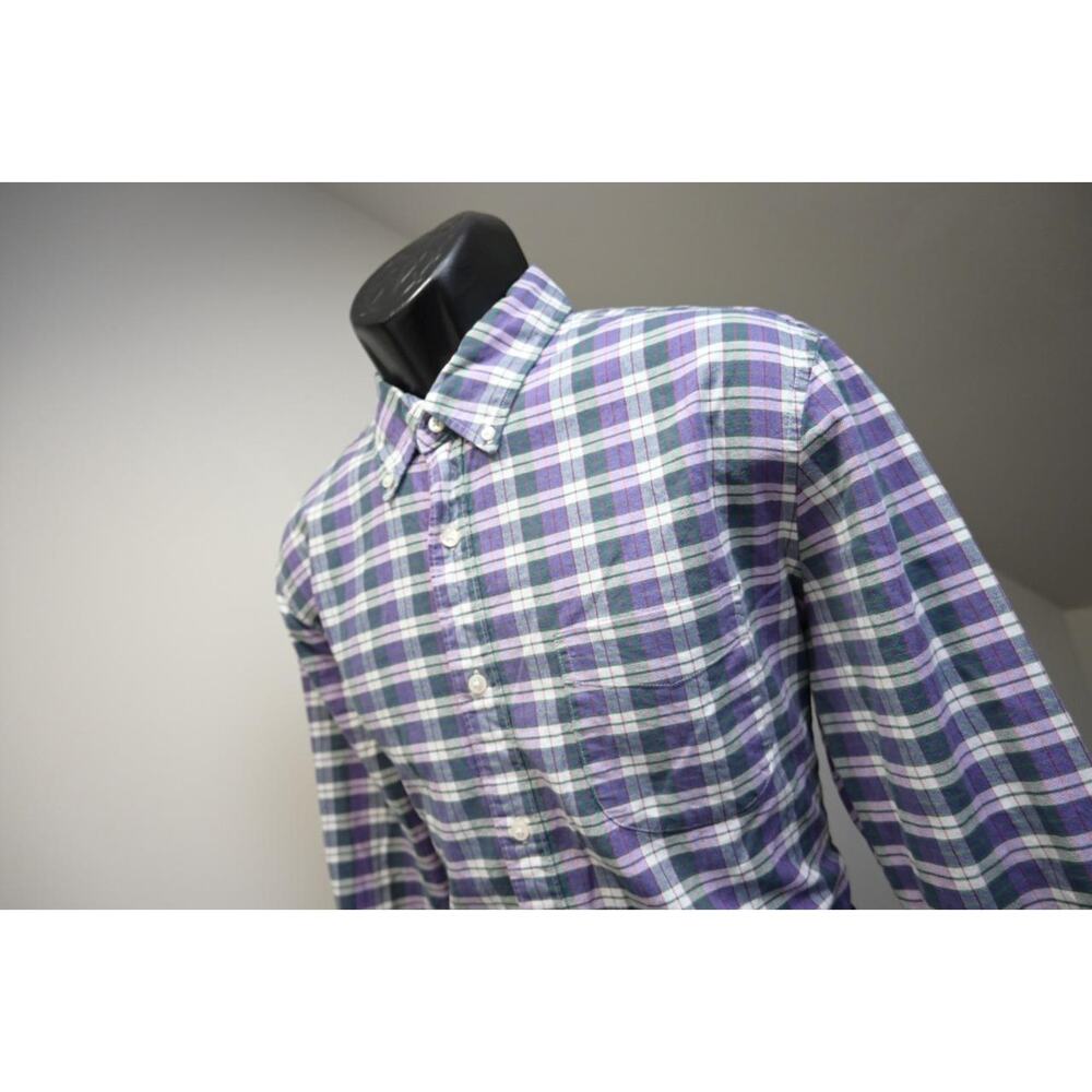 J Crew Broken In Oxford Dress Shirt Slim Button Up Long Sleeve Mens Sz Large